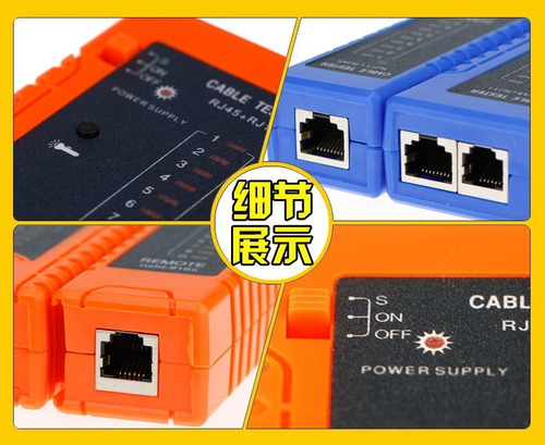 Tester Rj45 Rj11 Calidad Linterna Led Entrada Micro