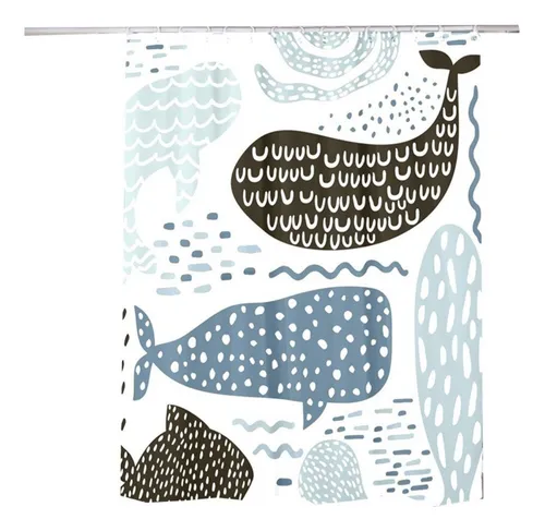 comprar Cortina De Baño Para Ducha Impermeable Con Diseño 180x150 Cm