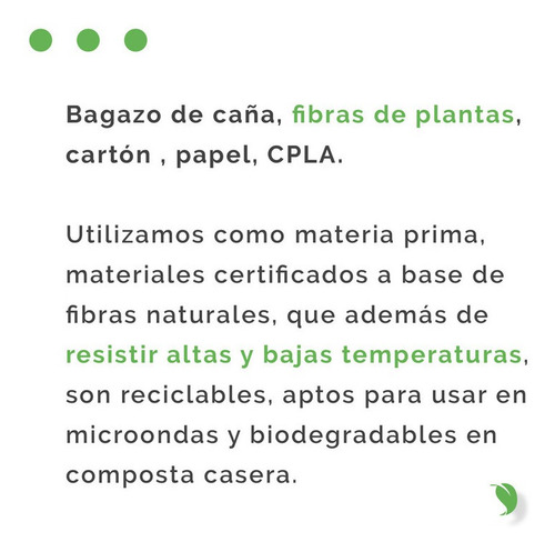 Imagen 5 de 6 de Contenedor De Alimentos Compostable 7x5 PuLG. / 500 Pzas.