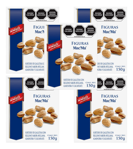 Figuras Galleta 150g Avellana Almendra Cacahuate Mac Ma