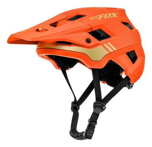 Capacete de mountain bike ultralight Batfox cor laranja tamanho L (56-62 cm)