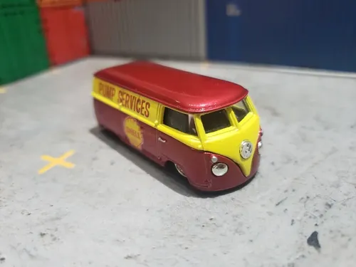 Hot Wheels Vw Microbus Panel Vermelho Metálico Shell Oil Can