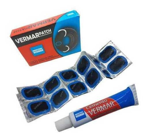 Kit Parche Bicicleta Vermar 1 Cajas Con 24 Parches