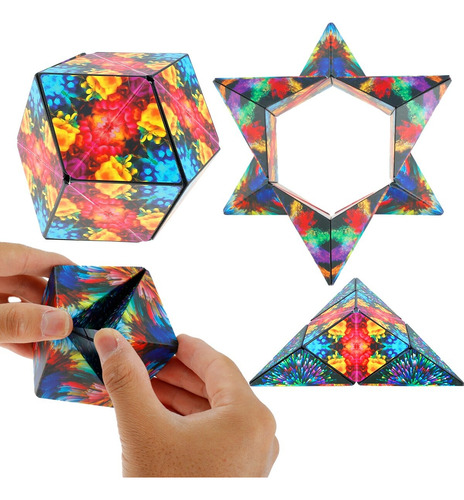 Cubo Magico 72 Formas Figuras Diferente Antiestres Magnetico