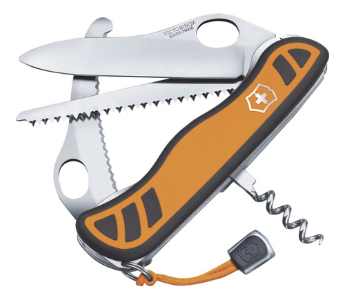 Navaja Victorinox Grande Hunter Xt Grip Multiherramienta Con Naranja Y Negro