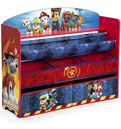 Delta Deluxe Paw Patrol Organizador Infantil Libros Juguetes