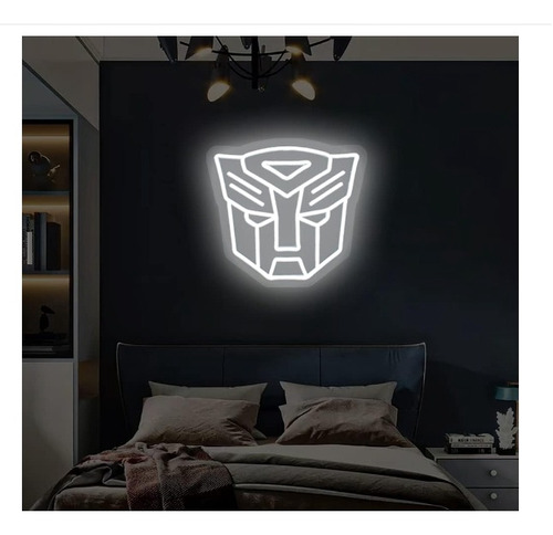 Letrero Led Transformers Logo 33*32cm Luminoso