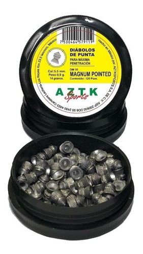 Diábolos Aztk Magnum Punta Cal. 5.5 / 1 Lata Con 120 Piezas