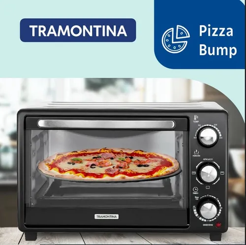 Horno Eléctrico Tramontina Glass Cook Grill 25 Litros Negro