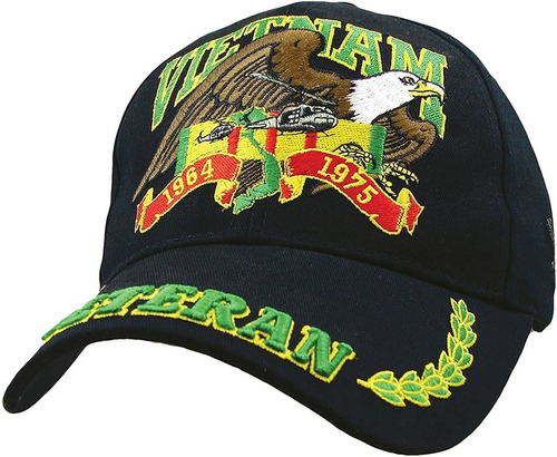 Vietnam Veteran Eagle - Gorra De Perfil Bajo, Color Negro, A