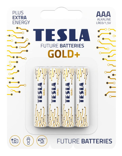 Tesla Pilas Alcalinas Aaa Gold+ 4 Pack
