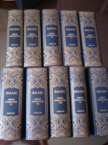 Balzac Obras Completas Aguilar 10 Tomos Impecables (Usado)