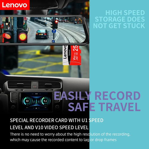 Micro Sd Lenovo Select 256 Gb - 100 Mb/s + 4k V60 Gamer Play