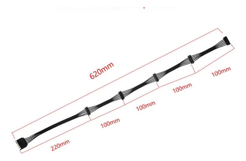 Cable Divisor Sata A 5 Sata Splitter Fuente De Poder