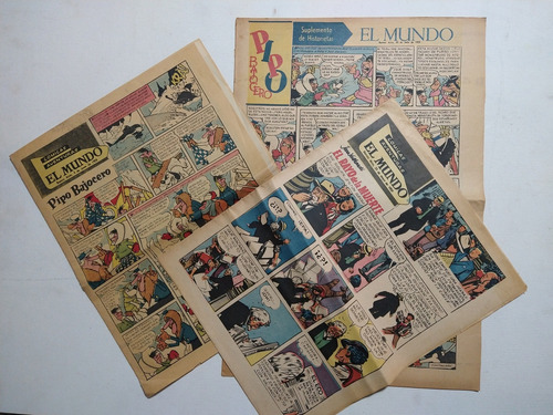 El Mundo - Suplementos De Historietas - Pack X3 - 1959 