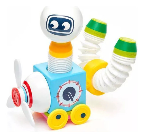 Boneco Roboflex Brinquedo Encaixe E Montar 12 Pçs Smartmax Versão Do Personagem Robô