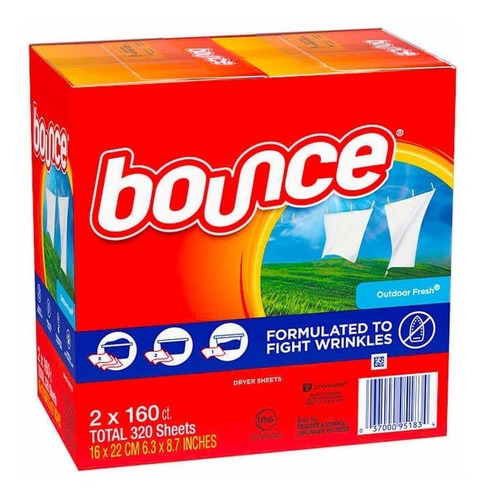 Bounce®  Hojas Para Secadora De Ropa. 320 Toallitas