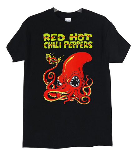 Polera Red Hot Chili Peppers Octopus Logo P Rock Abominatron