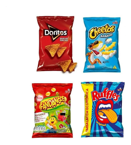 Elma Chips Doritos + Fandangos + Cheetos+ Ruffles 40un Total