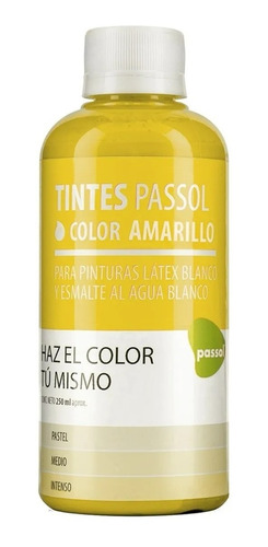 Concentrado Universal Tinte Pintura Passol Amarillo