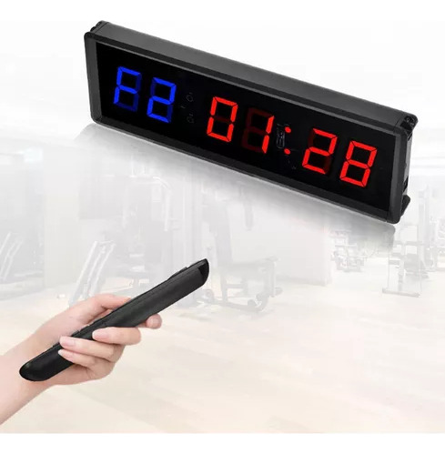 Cronómetro Led Para Gimnasio Con Control Remoto, Reloj De