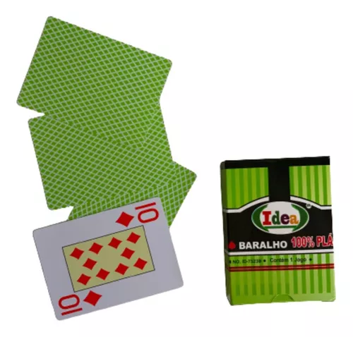 2 Jogos De Carta Baralho 100% Plástico Impermeável 54 Cartas