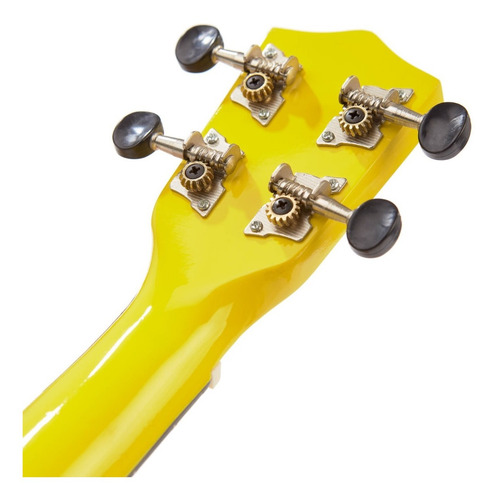 Imagen 8 de 10 de Ukelele Soprano Creep Waimea Amarillo + Funda + Correa!