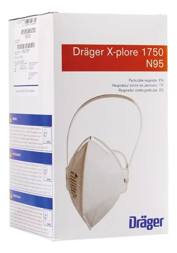 Respirador Dräger X-plore 1750 N95 Caja Con 20 Piezas