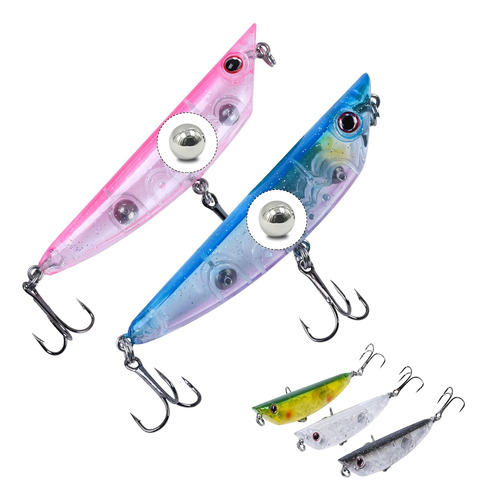 Señuelos De Pesca Minnow, Cebos Duros Crankbaits Con Caja De