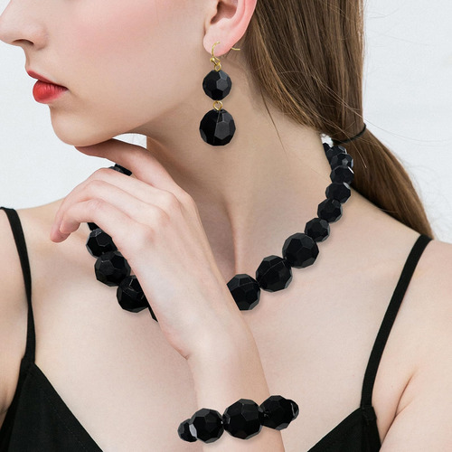 Coiris Conjunto De Collares De Hilo De Cuentas Acrílicas Gru
