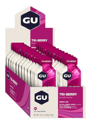 Gel Running Gu Energy Triberry Caja 24 Pz   Gugeltrib24