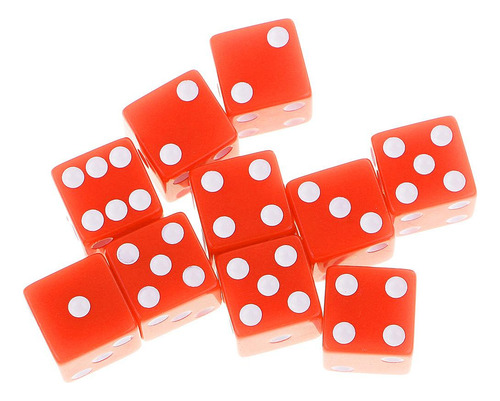Paquete De 2-4 Juegos De Dados D6 De 10 Piezas Para Juegos