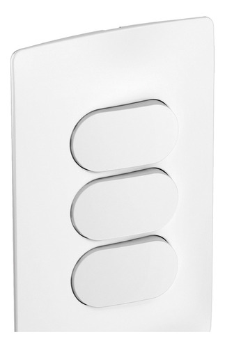 Conjunto 3 Interruptores Simples 10a 250v 4x2 Branco Zeffia