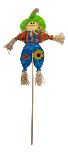 2x Espantapájaros Miniatura Decoración Jardín Macetero 55cms