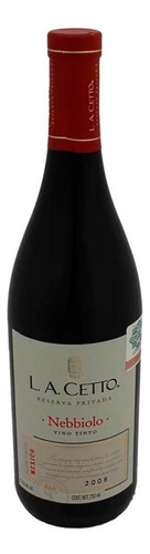 Vino Tinto Mexicano La Cetto Nebbiolo Reserva Privada 750ml