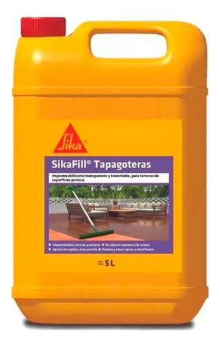 Sikafill Tapagoteras Imperm | Transparente | 5lt