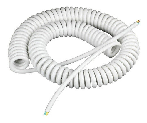Cable Telefónico Retráctil Espiral Blanco 3m