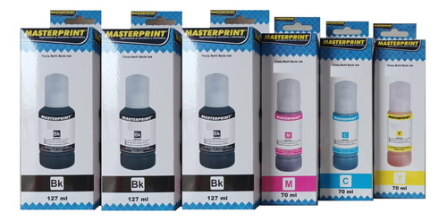 6 Tinta Masterprint P/ Impressora L3110 L3150 L4150 L4160