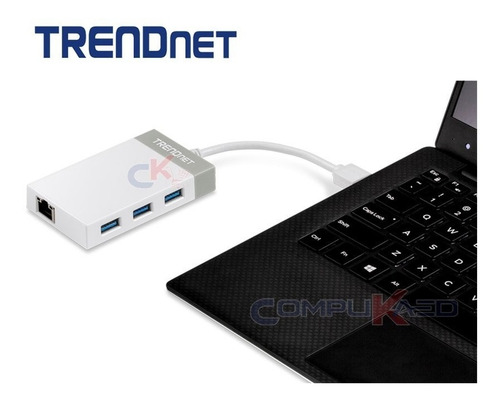 Adaptador De Usb 3.0 A Lan + Hub Usb 3.0 Trendnet Tu3-etgh3