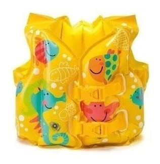 Imagen 3 de 5 de Chaleco Flotador Salvavidas Inflable Para Niños Intex