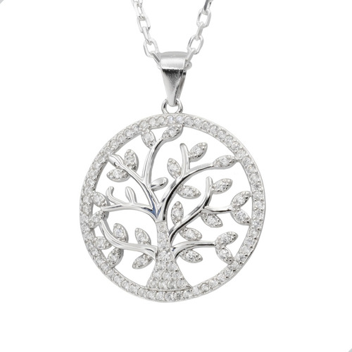 Colgante Árbol De La Vida Circones Plata 925 + Cadena | M521