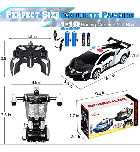 Dolanus Remote Control Car - Transform Robot Rc Cars Contien