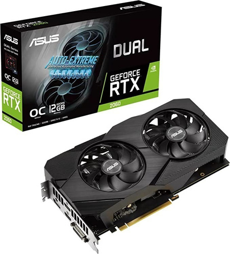 Placa De Video Asus Geforce Rtx 2060 Dual Evo 12gb Gddr6 Oc (Usado)