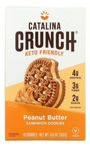 Catalina Crunch Galletas Sándwich Keto Peanut Butter