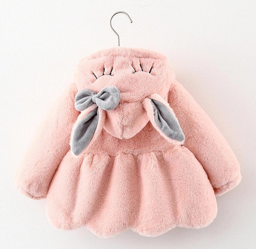 Chaqueta Con Capucha Para Niñas De Felpa Abrigos Para Niñas