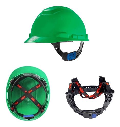 Capacete H700 Ajuste Fácil Verde