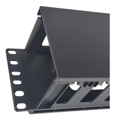 Organizador De Cables Plástico80x80 Rackeable 2unidades Rack