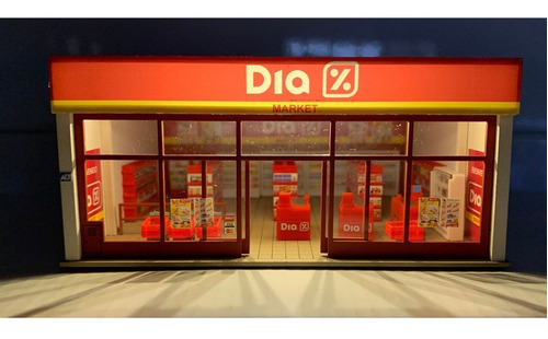 Super Dia Ho 1/87 Con Luz Construcción Para Armar Miniature
