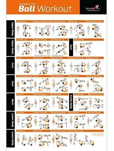 Cartel De La Bola De Ejercicio - Entrenamiento Total Del Cue