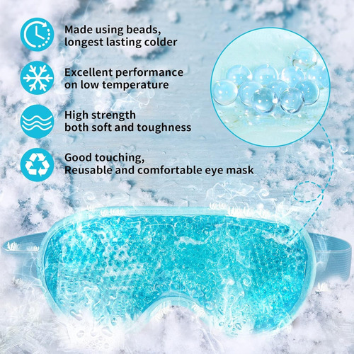 Máscara Para Dormir Hielo/ojeras/mascara Para Los Ojos